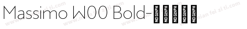 Massimo W00 Bold字体转换